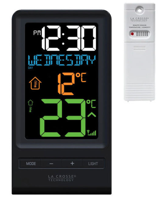 308-1415 La Crosse Colour Digital Wireless Thermometer and Time