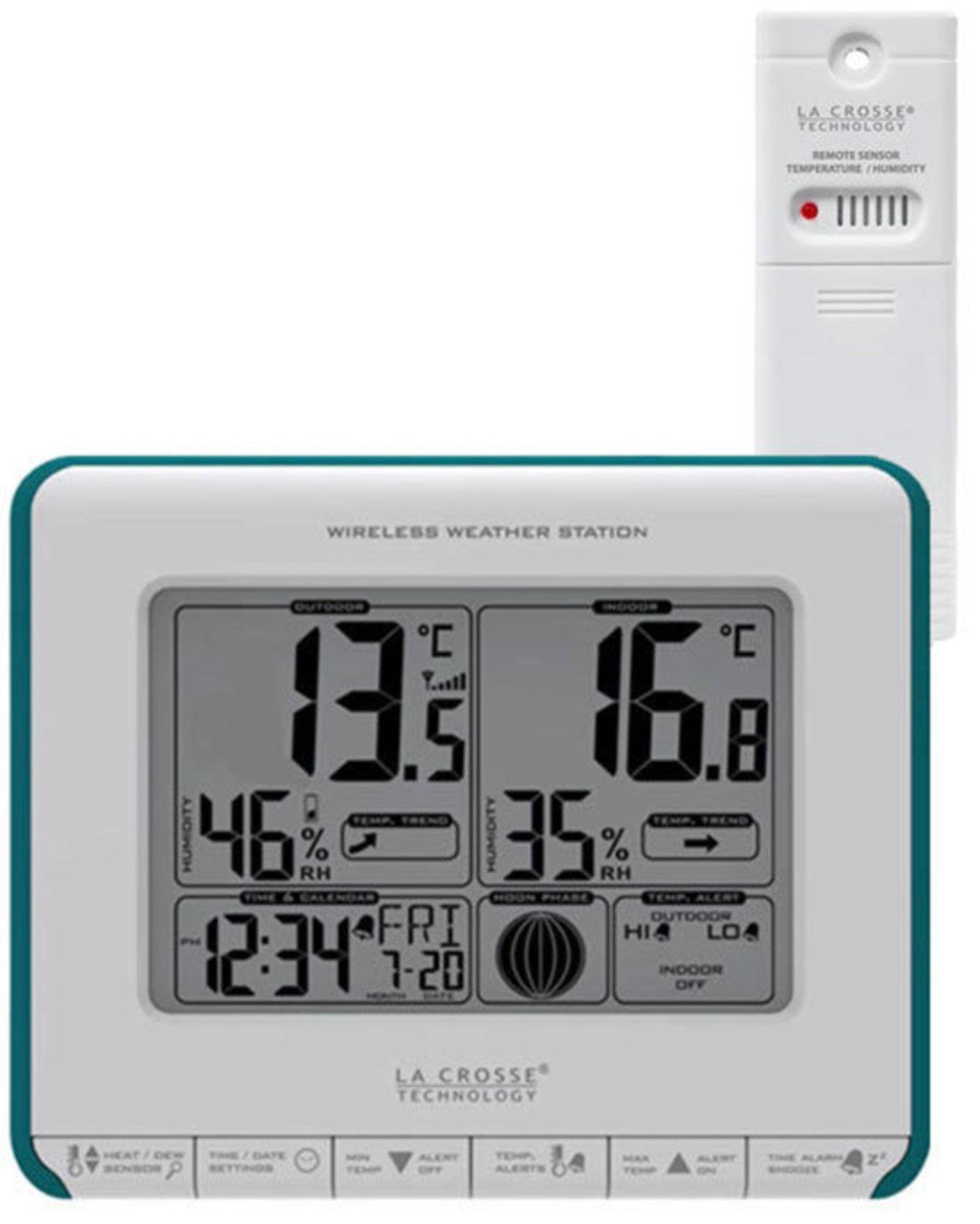 308-1711BL La Crosse Wireless Weather Station with Heat Index and Dew Point