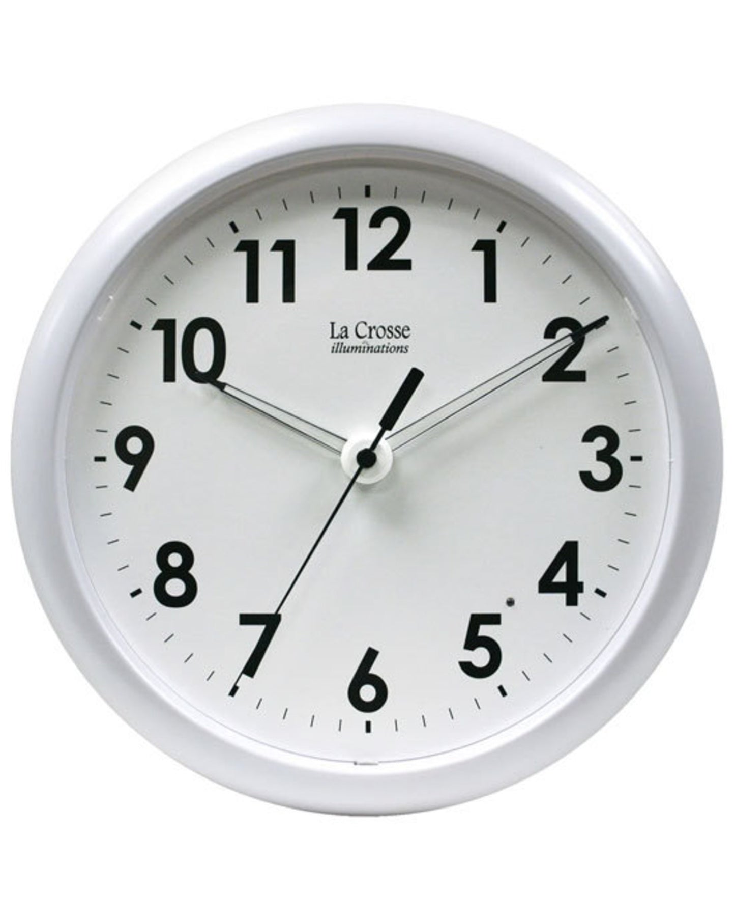 403-310 La Crosse 25cm Wall Clock with Glowing Hands