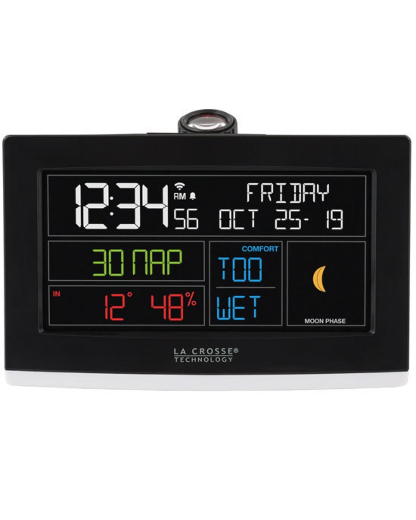 C82929 WIFI PROJECTION ALARM CLOCK WITH ACCUWEATHER
