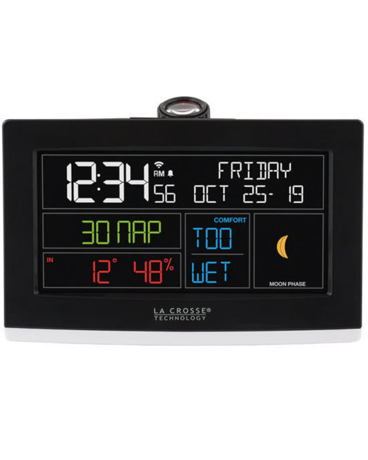 C82929 WIFI PROJECTION ALARM CLOCK WITH ACCUWEATHER