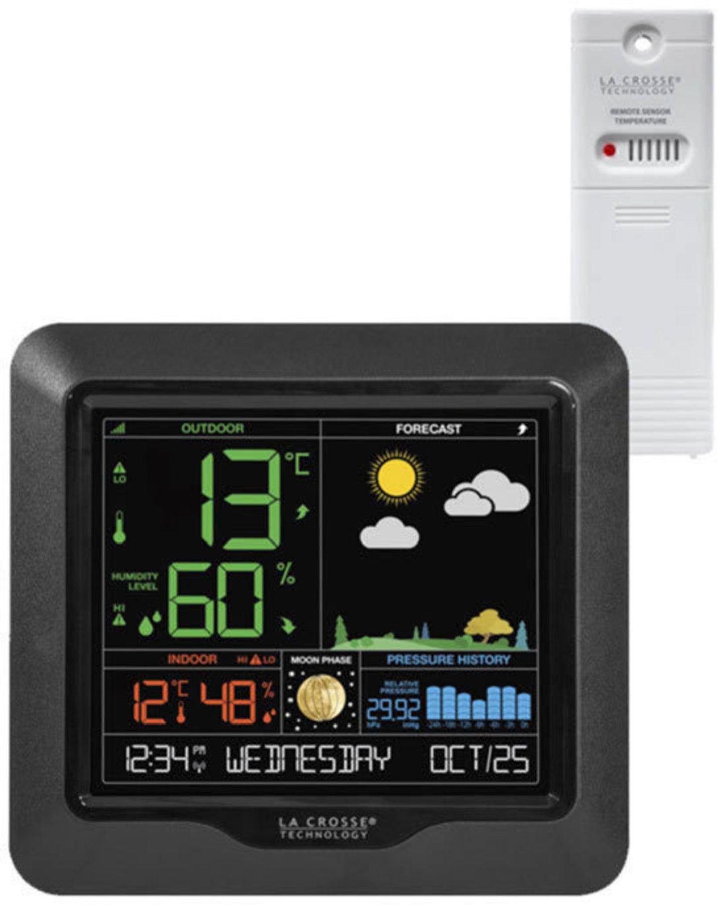 S84107 La Crosse Moon Phase Colour Weather Station